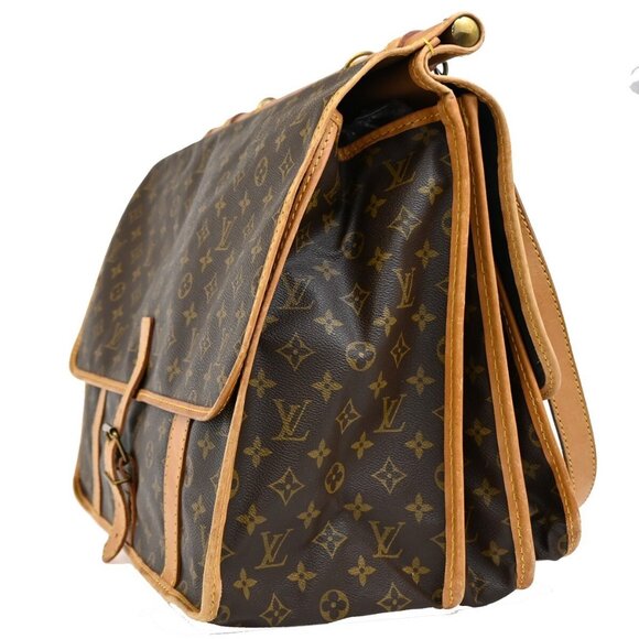 LOUIS VUITTON LV Sac Kleber Shoulder Bag Monogram Leather Brown 13FB539 - Picture 2 of 16